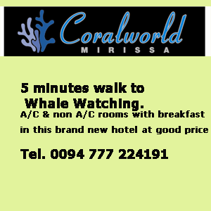 CoralWorld hotel, Mirissa